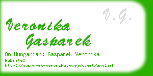 veronika gasparek business card